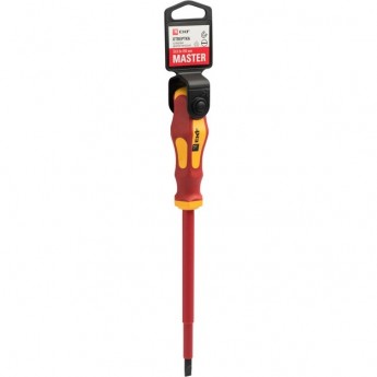 Отвертка EKF BASIC MASTER SL6.5x150 мм 1000В Отвертка EKF BASIC MASTER SL6.5x150 мм 1000В