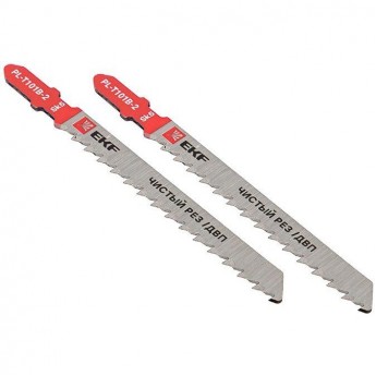 Пилка для электролобзика прямые EKF T101B (чистовой рез по ДВП)(SK5) (уп.2шт) Expert pl-t101b-2 Пилка для электролобзика прямые EKF T101B (чистовой рез по ДВП)(SK5) (уп.2шт) Expert pl-t101b-2