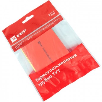 Термоусаживаемая трубка EKF PROXIMA ТУТ нг 40/20 набор:7 цветов по 3шт. 100мм.