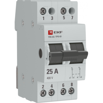 Трехпозиционный переключатель EKF ТПС-63 2P 25А PROxima Трехпозиционный переключатель EKF ТПС-63 2P 25А PROxima